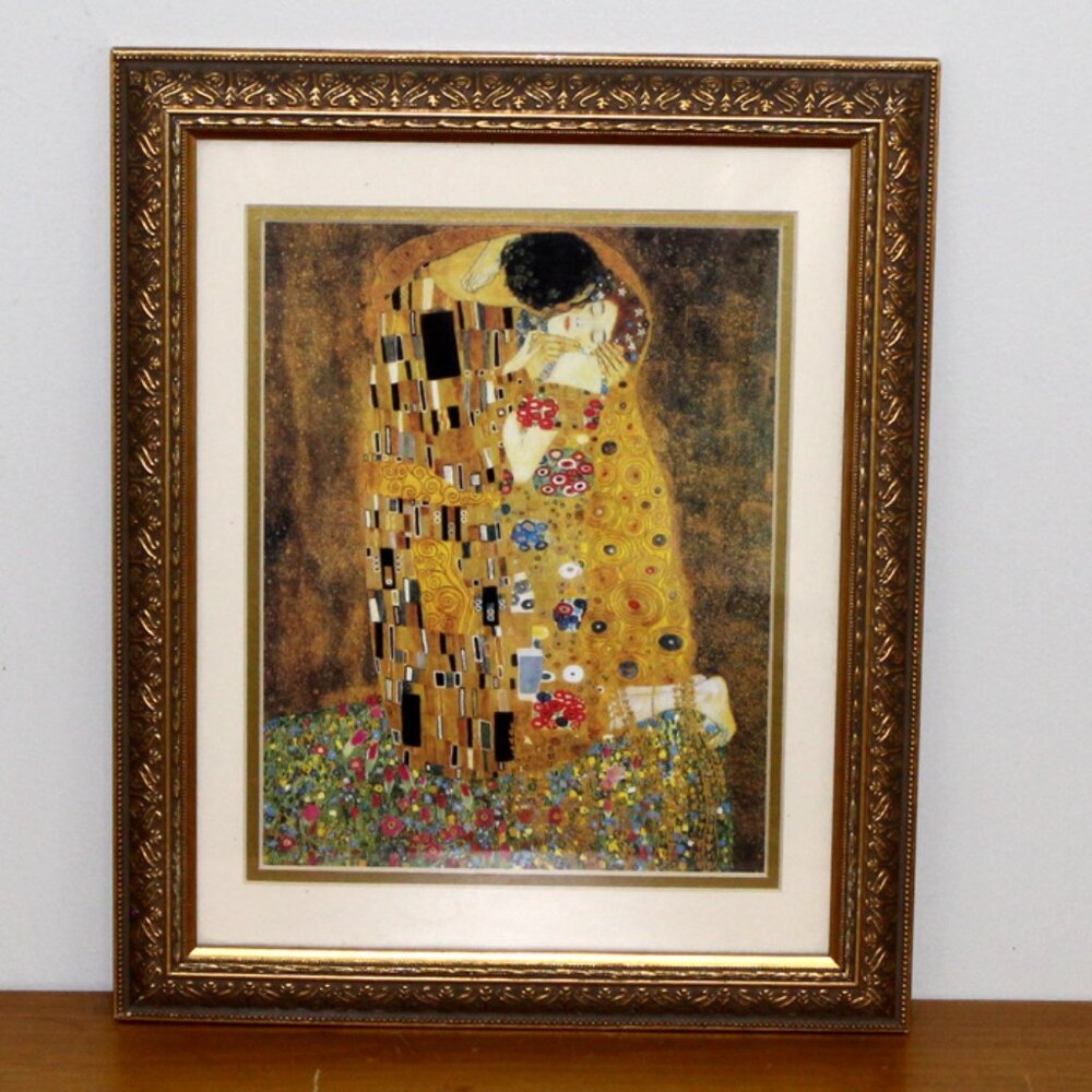 The Kiss by Gustav Klimt, Giclee Canvas Print